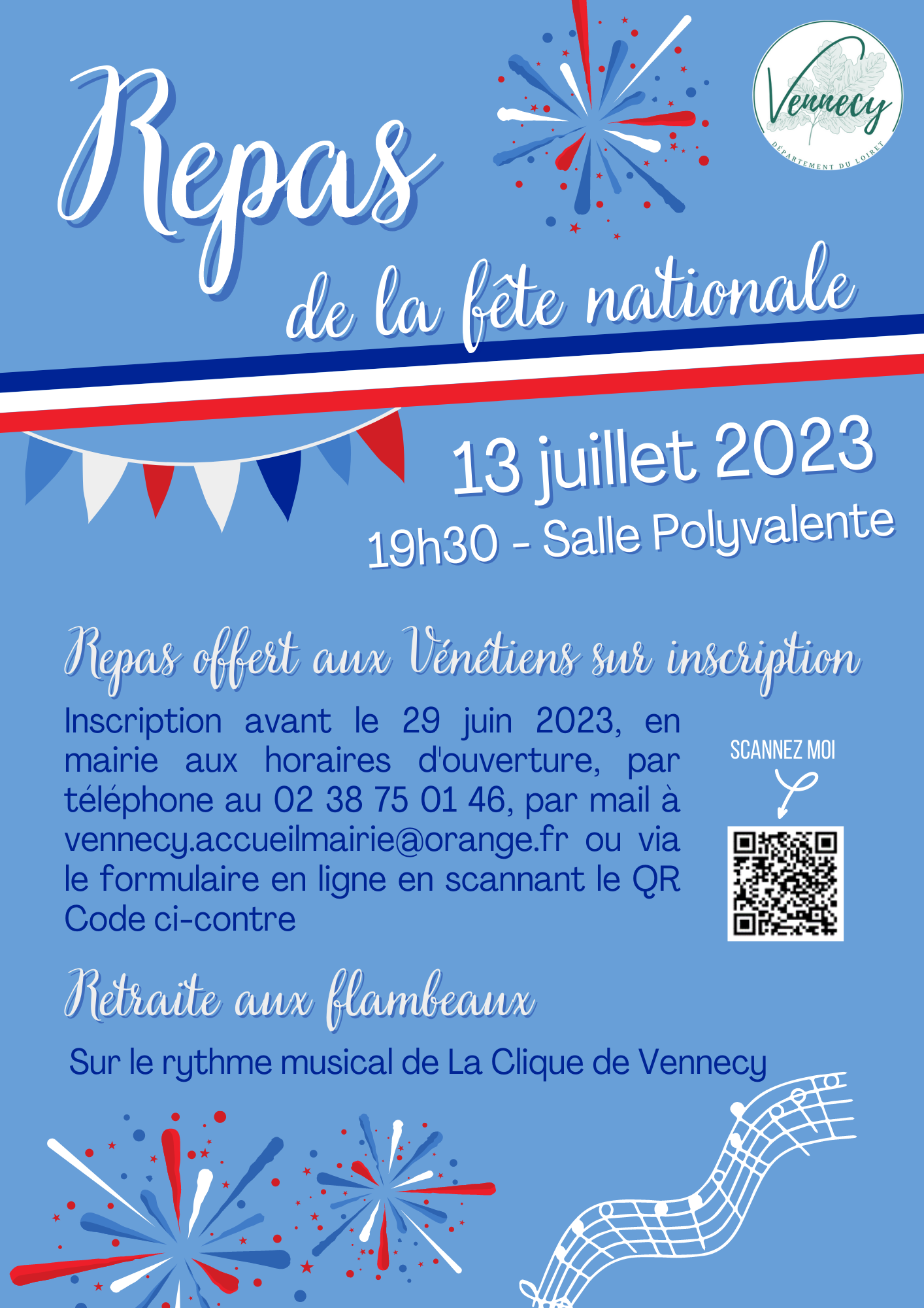 Affiche - Repas fête nationale