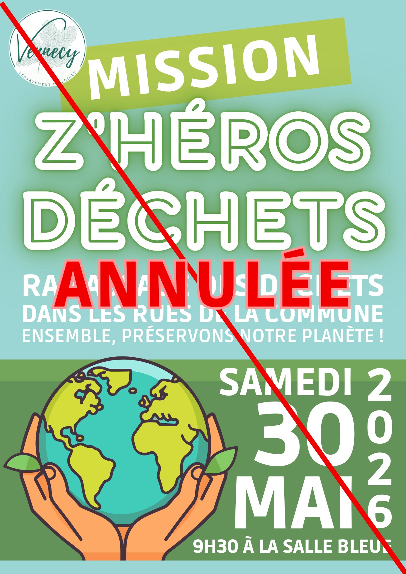 Mission Z'héros Déchets annulée