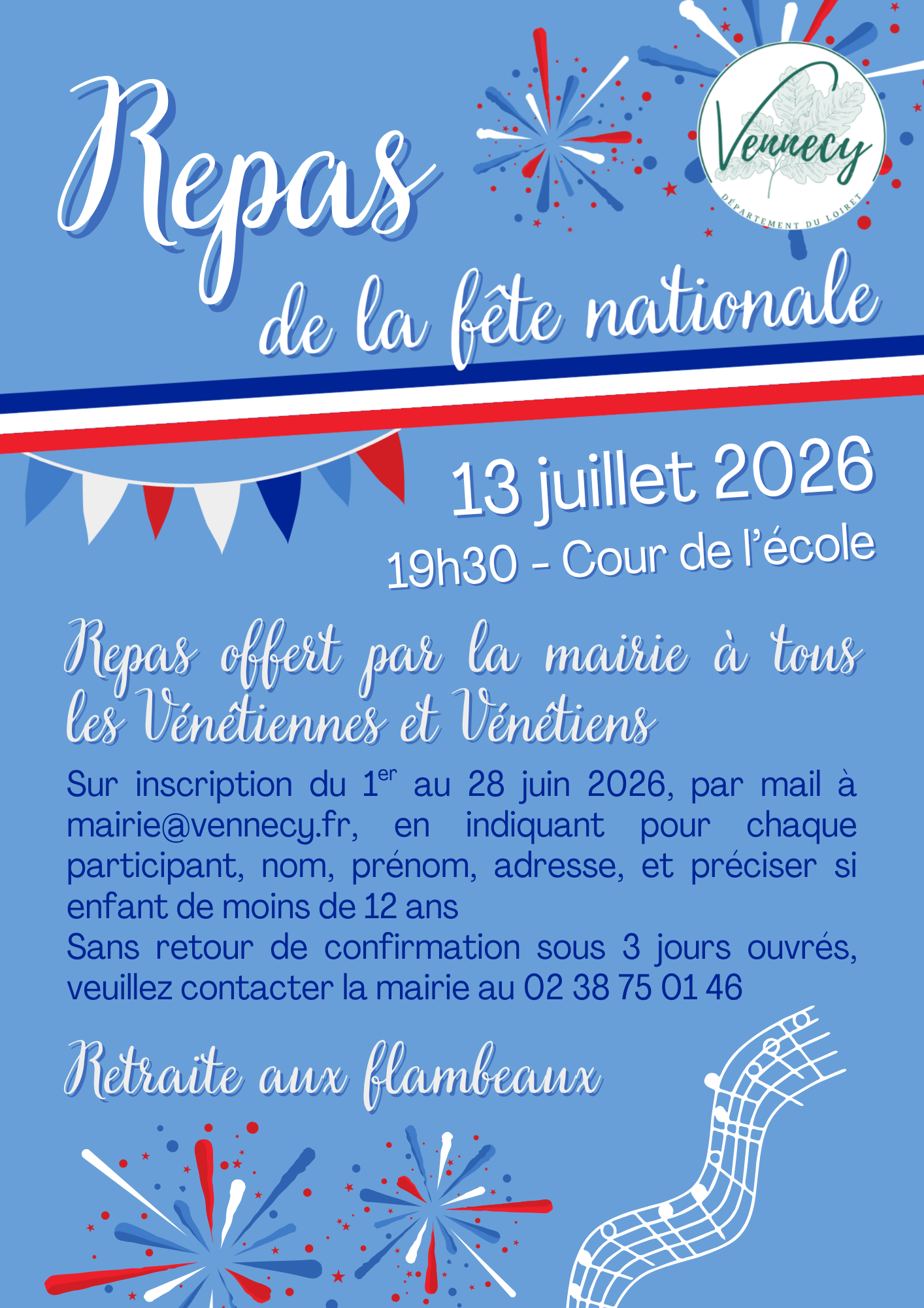 Repas fête nationale 2026