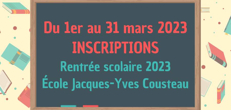 Inscriptions rentrée scolaire 2023