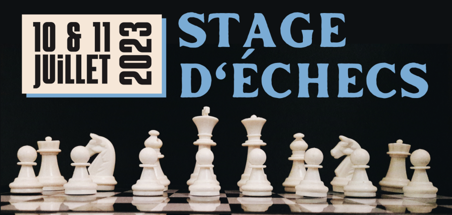 Stage d'échecs - 10 et 11 juillet