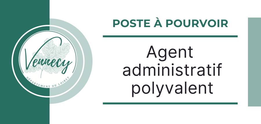 Poste à pourvoir - Agent administratif polyvalent
