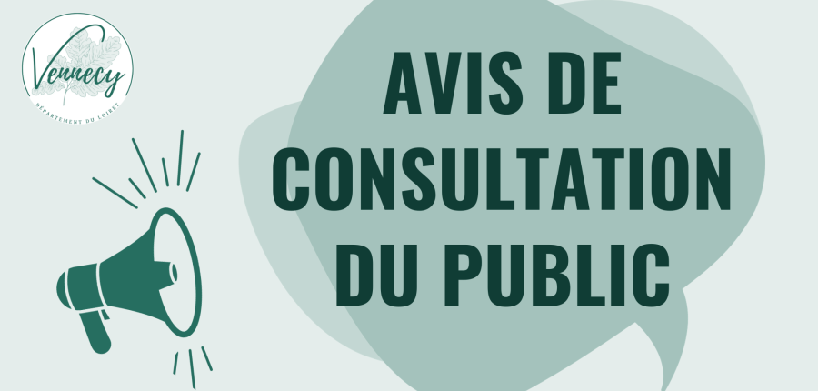 Avis de consultation du public